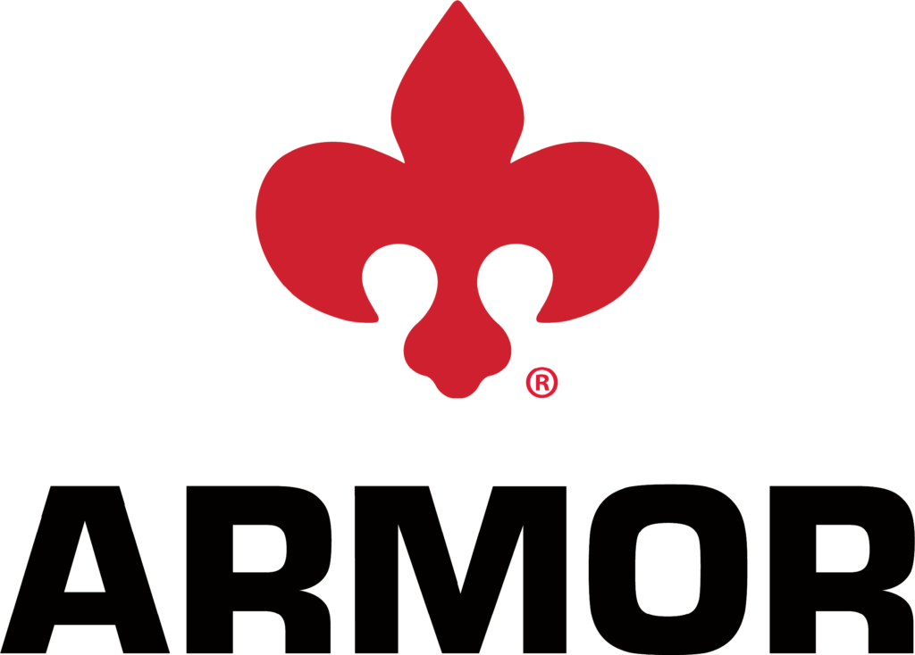 Kamlok Fittings Armor 2021 Corporate Logo with Fleur-de-lis Transparent